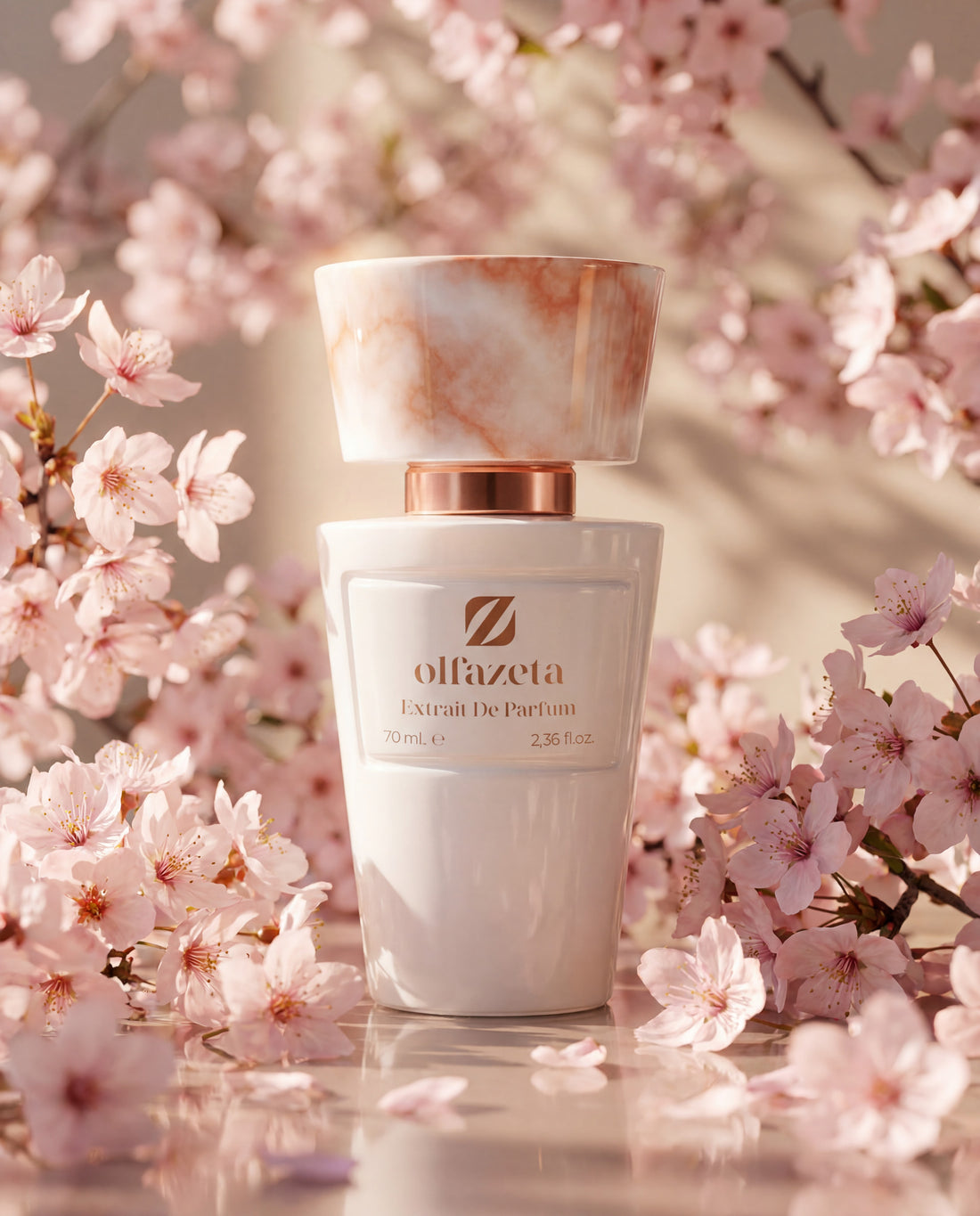 Olfazeta Millésime perfume extract white bottle