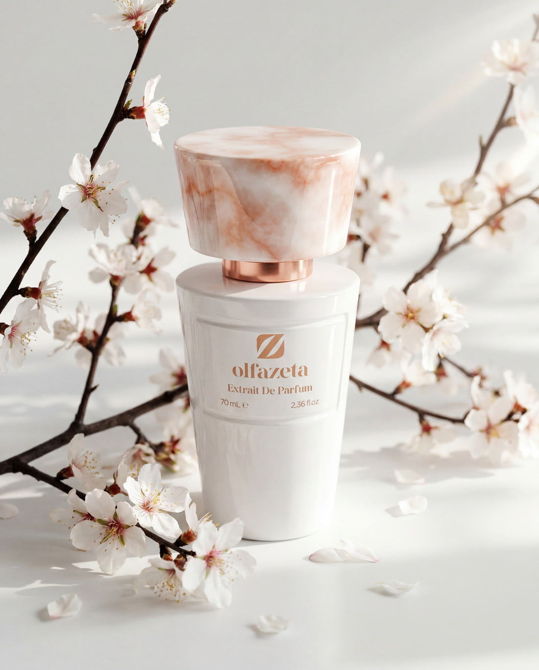 Olfazeta Millésime perfume extract white bottle