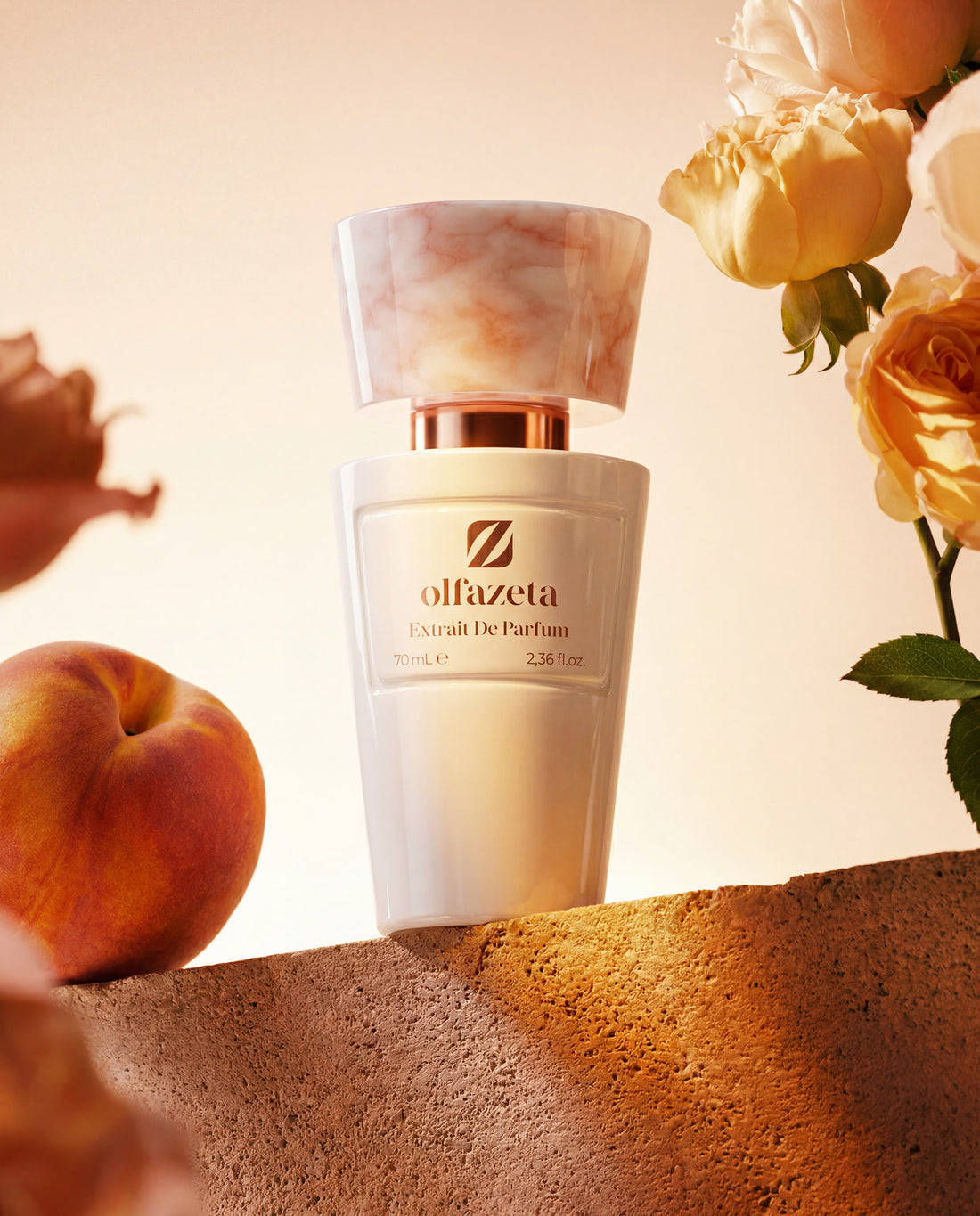 Olfazeta Millésime perfume extract white bottle