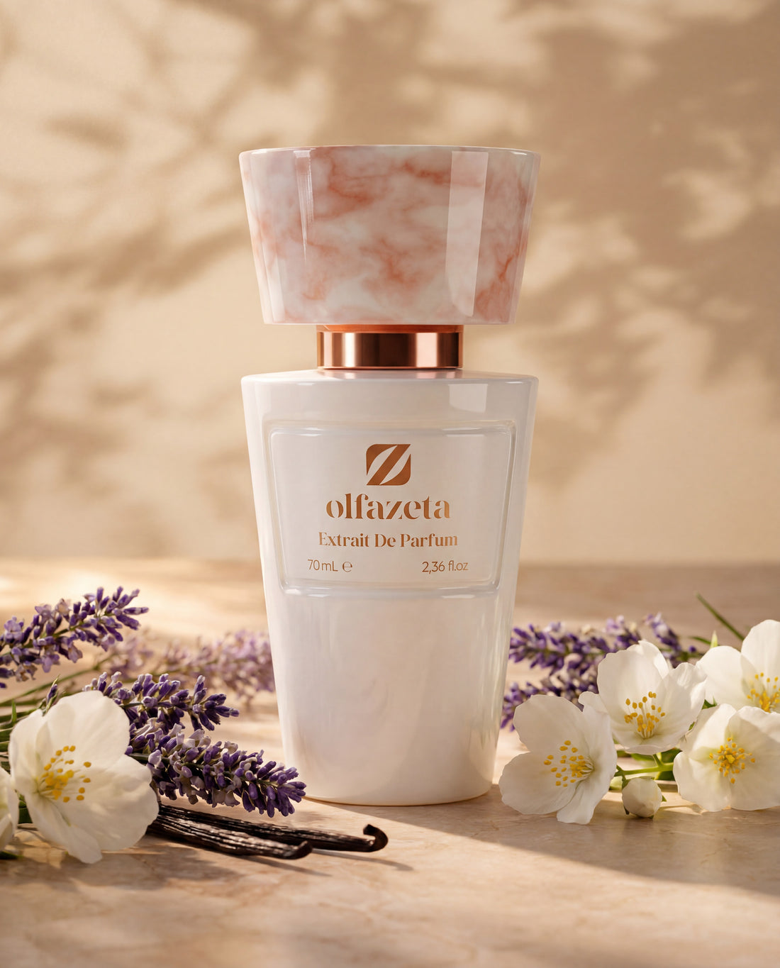 Olfazeta Millésime extrato de perfume frasco branco