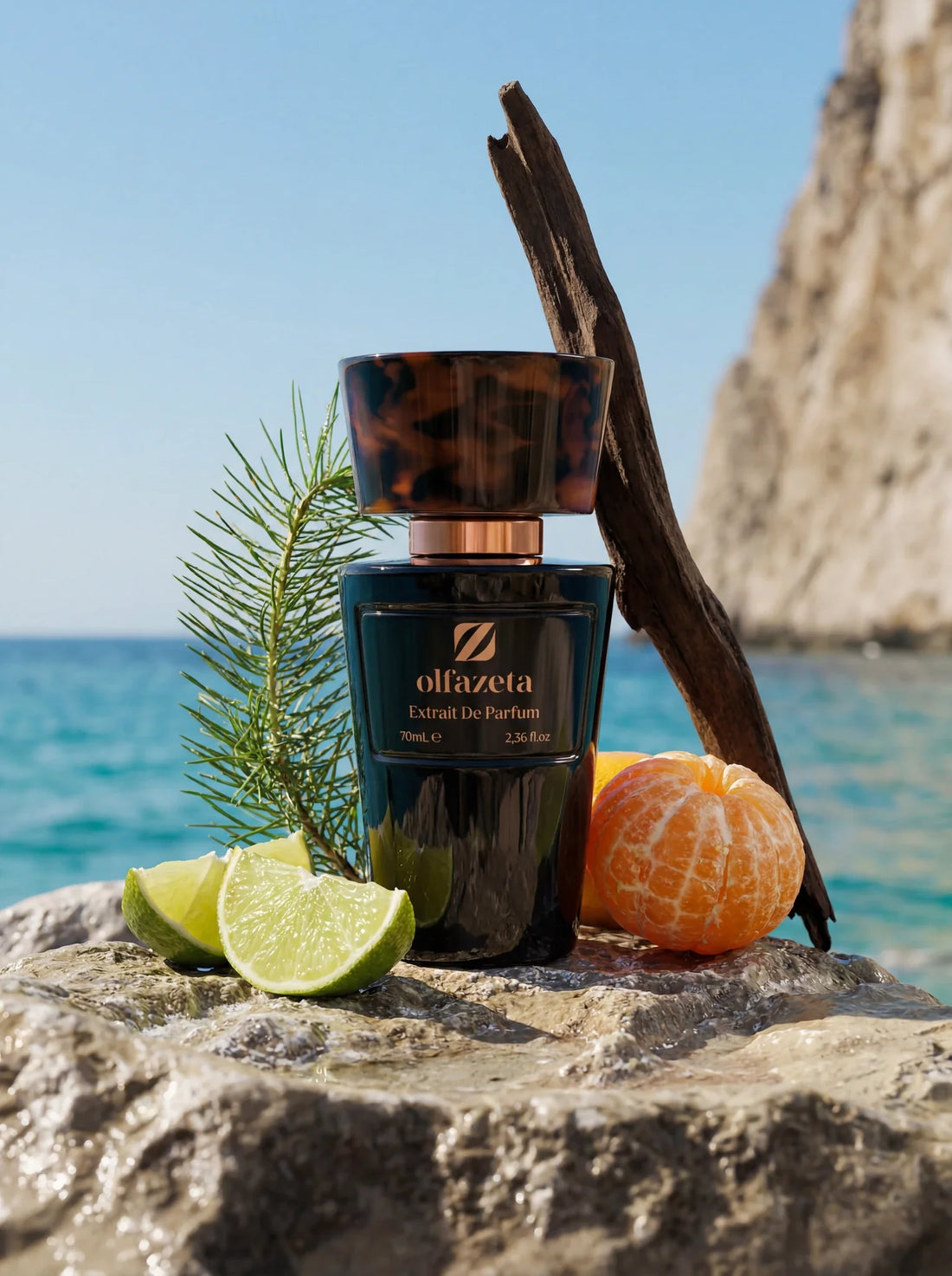 Olfazeta Millésime extrato de perfume frasco preto