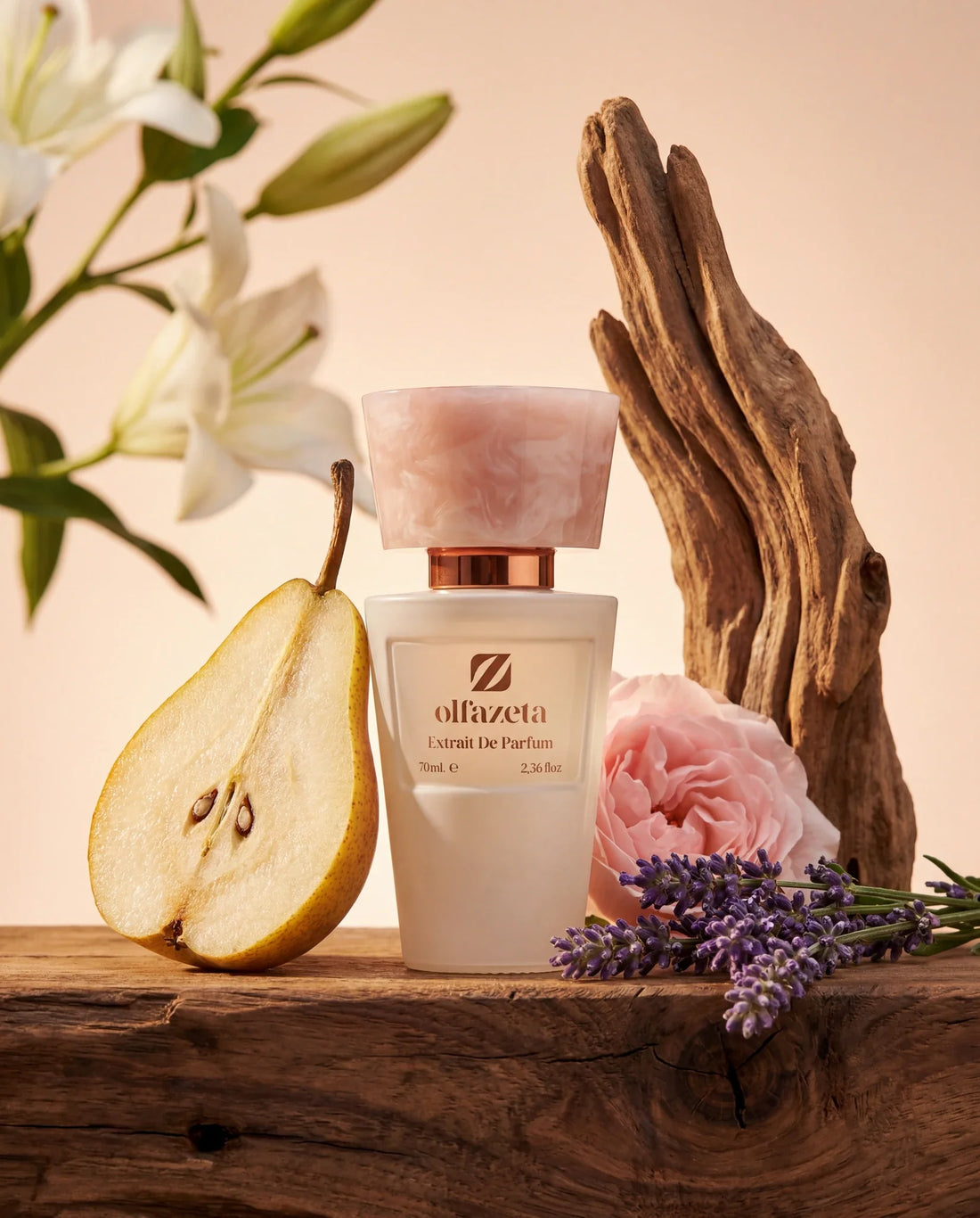 Olfazeta Millésime extrato de perfume frasco branco